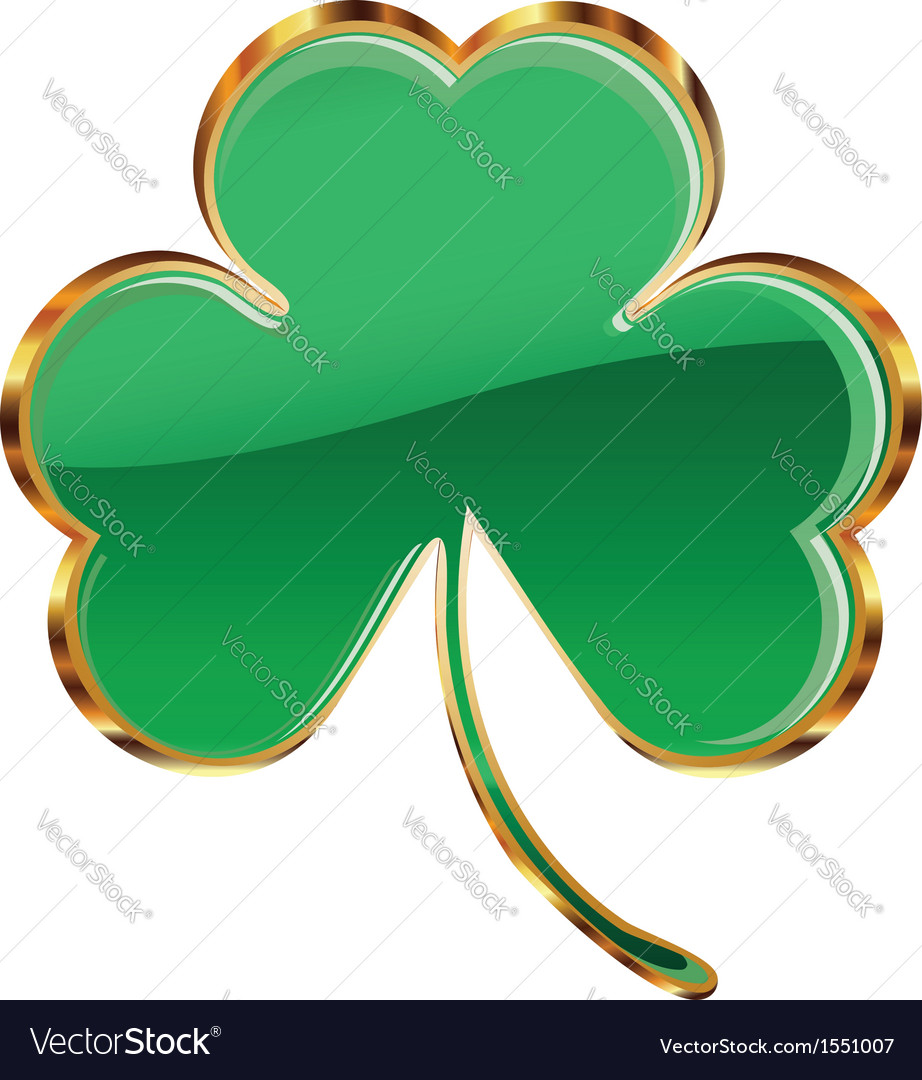 Shamrock or clover icon Royalty Free Vector Image