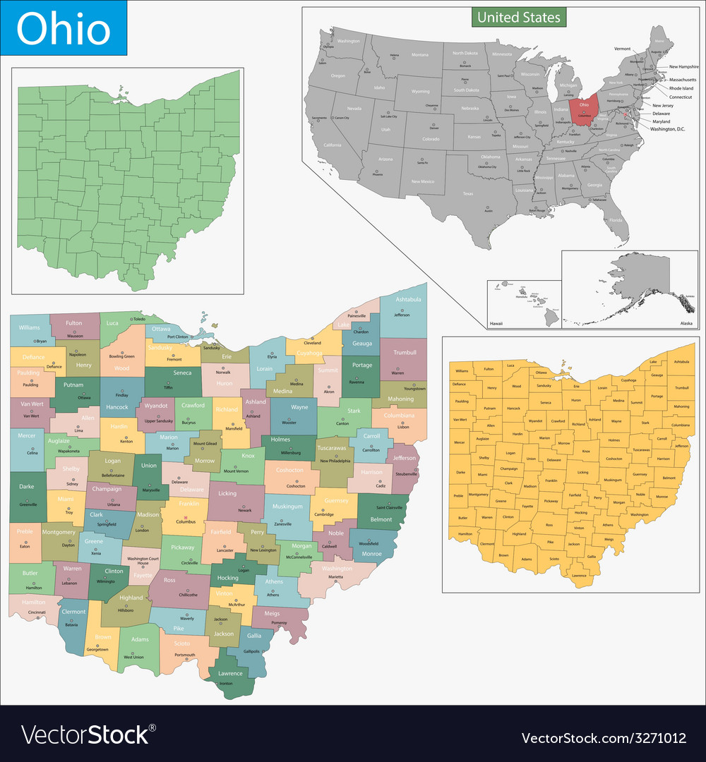 Ohio map
