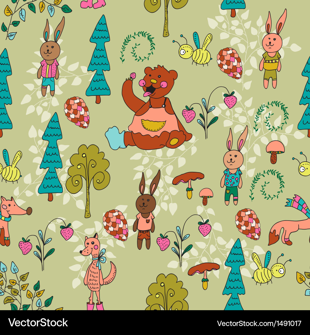 Forest Royalty Free Vector Image - VectorStock