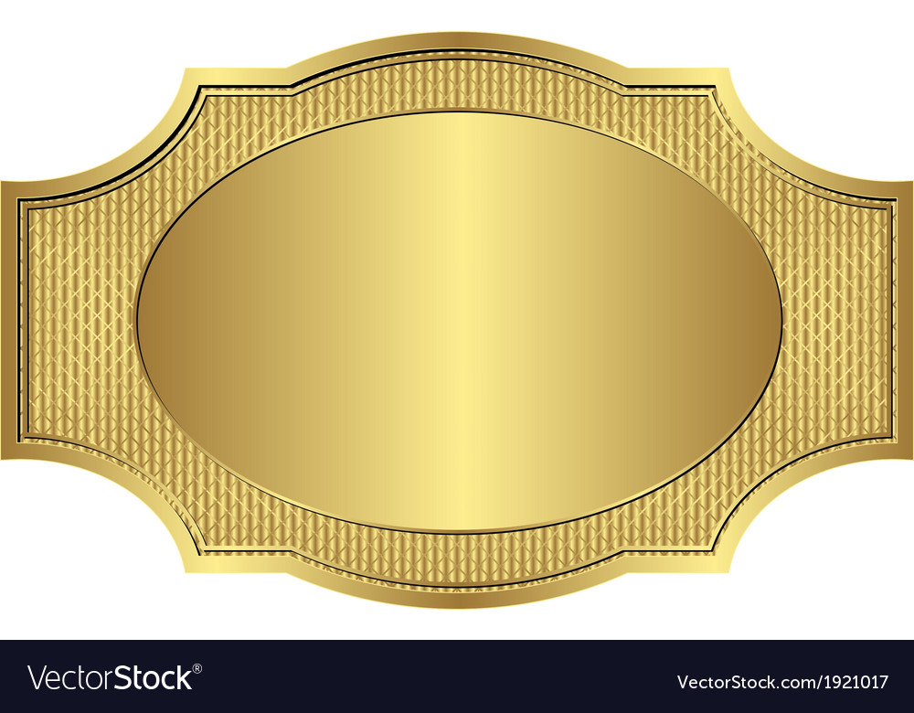 Gold frame Royalty Free Vector Image - VectorStock