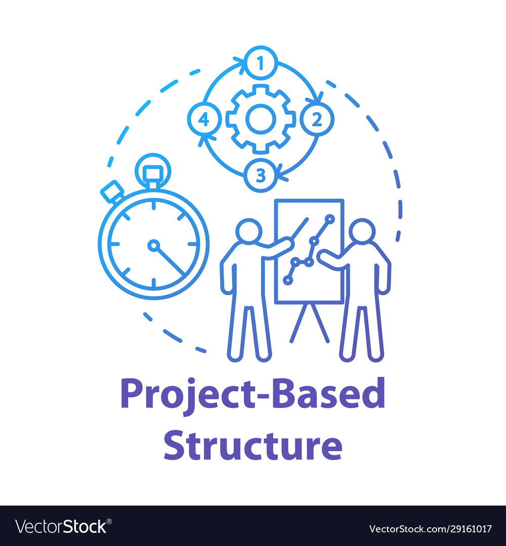 Project base structure concept icon corporate Vector Image