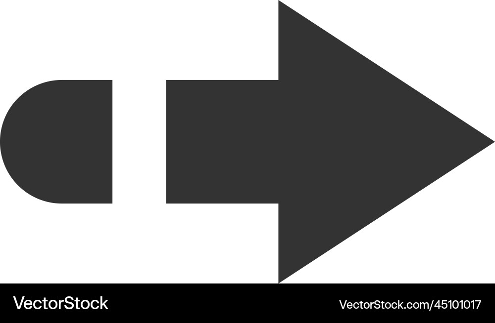 Right arrow icon Royalty Free Vector Image - VectorStock