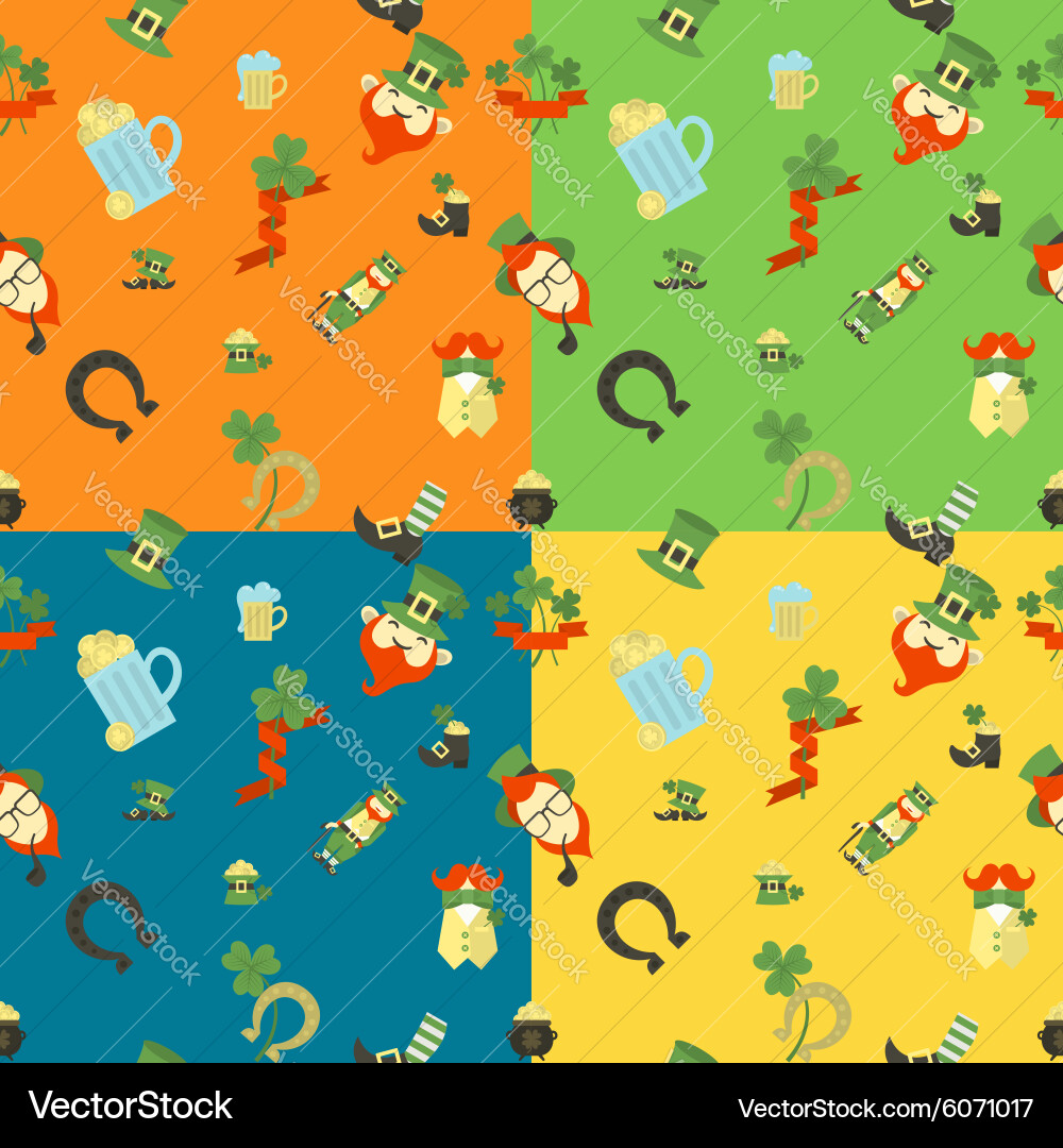 Saint patricks day seamless pattern Royalty Free Vector