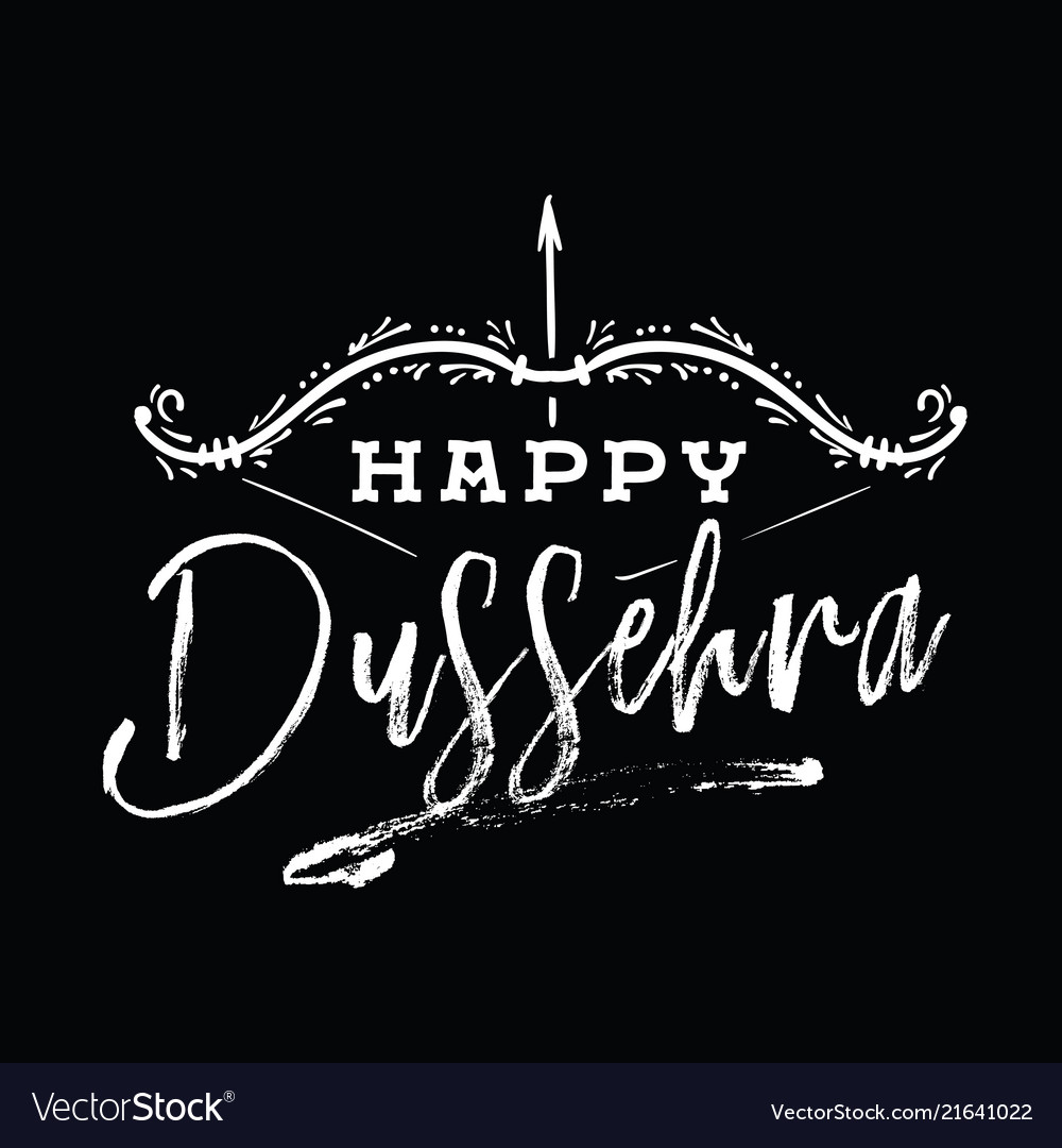 Happy dussehra Royalty Free Vector Image - VectorStock