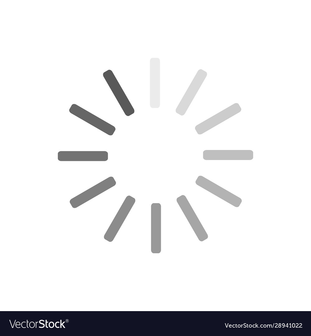 Loading circle icon progress update Royalty Free Vector