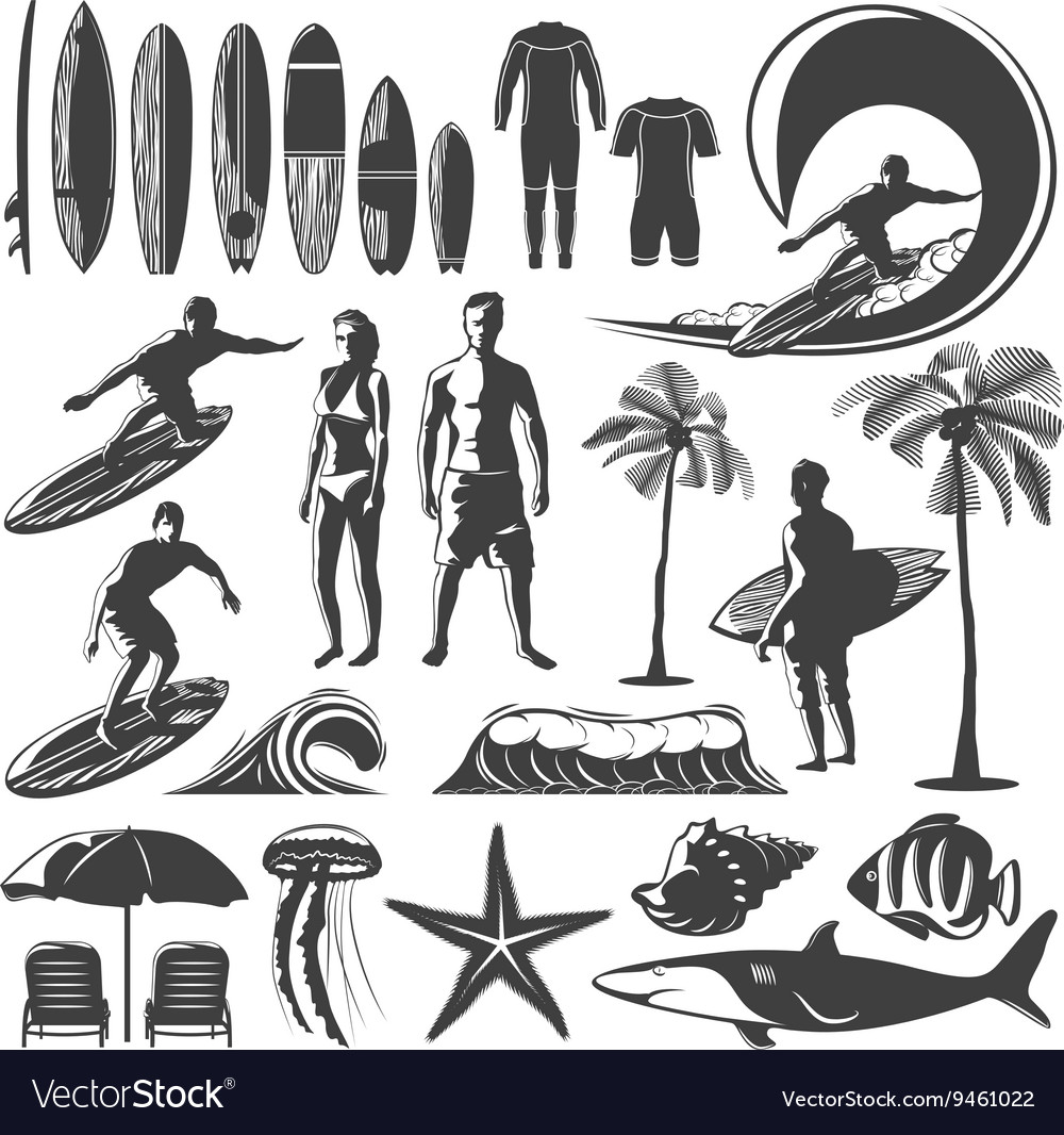 Surfing Vector Art, Icons, and Graphics for Free Download