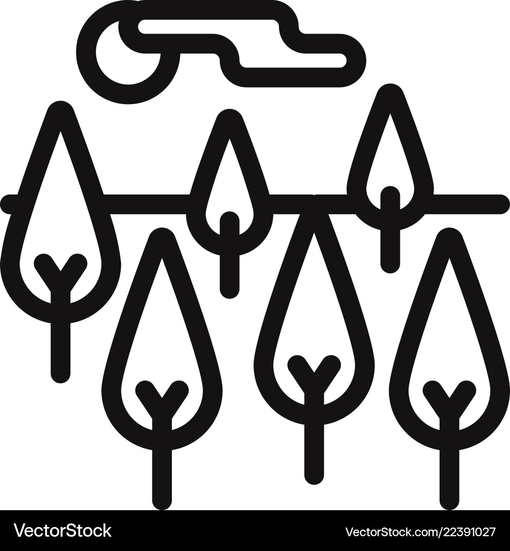 Forest icon Royalty Free Vector Image - VectorStock