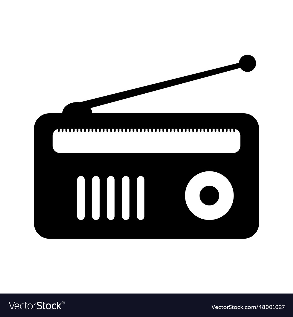 Radio icon Royalty Free Vector Image - VectorStock