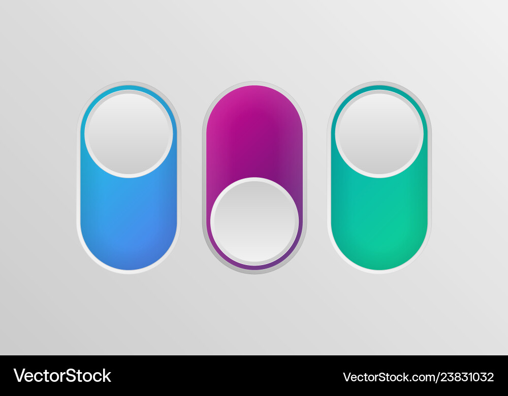 Toggle switch icon Royalty Free Vector Image - VectorStock