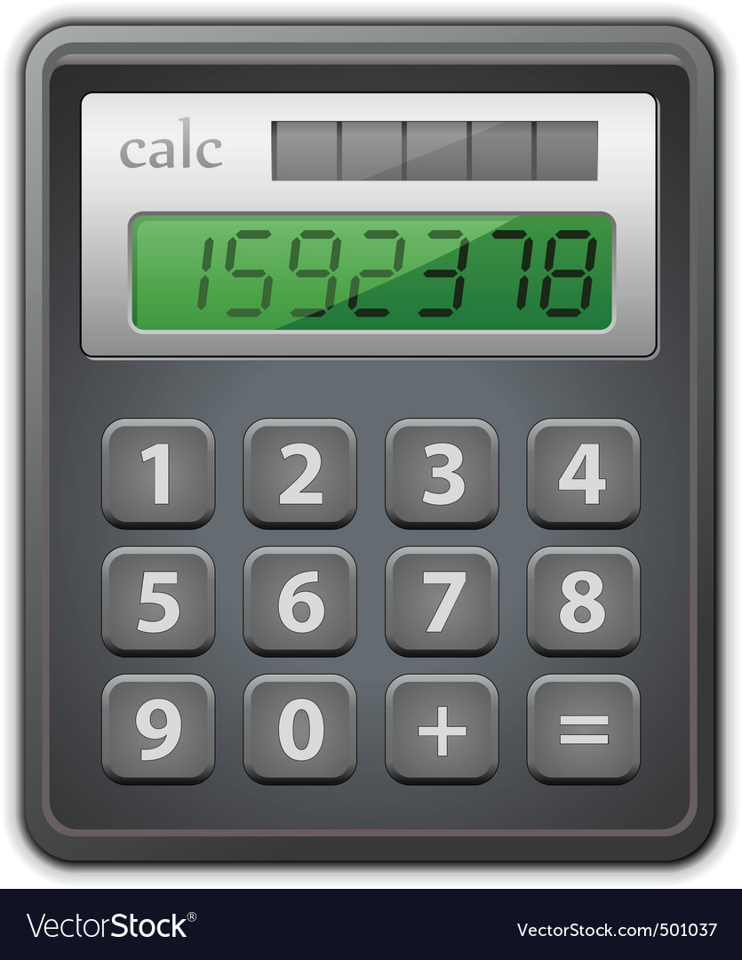 Calculator Royalty Free Vector Image - VectorStock