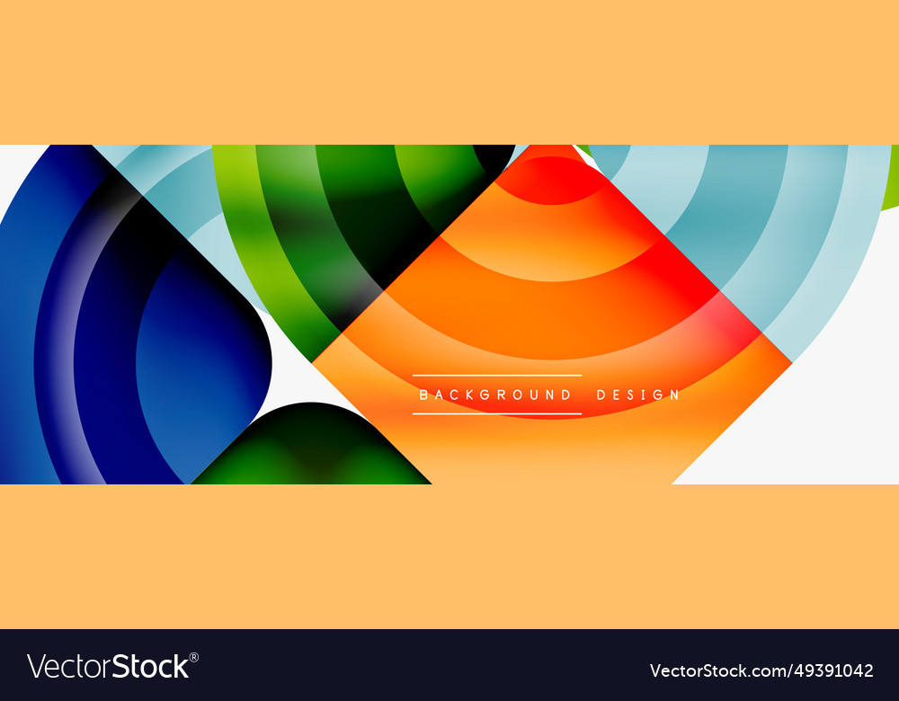 Circle abstract background wallpaper banner Vector Image