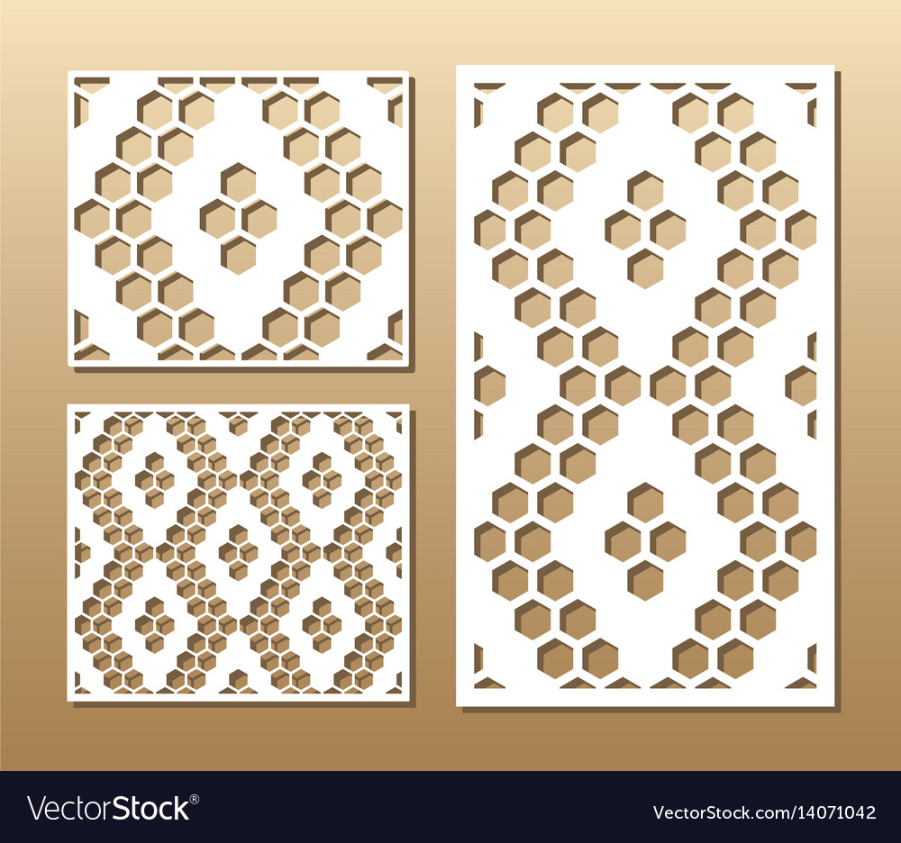 Laser cut panel Royalty Free Vector Image - VectorStock