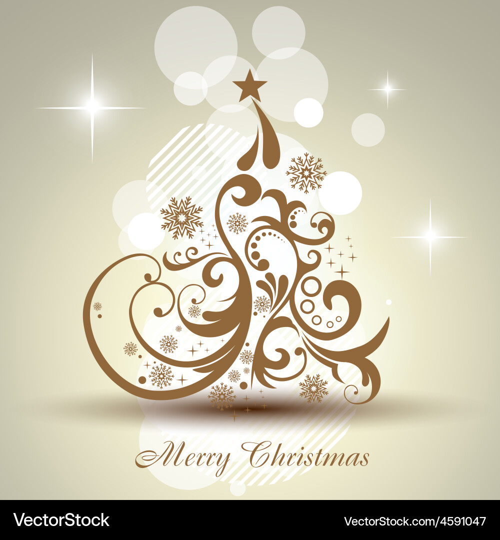 Christmas tree Royalty Free Vector Image - VectorStock