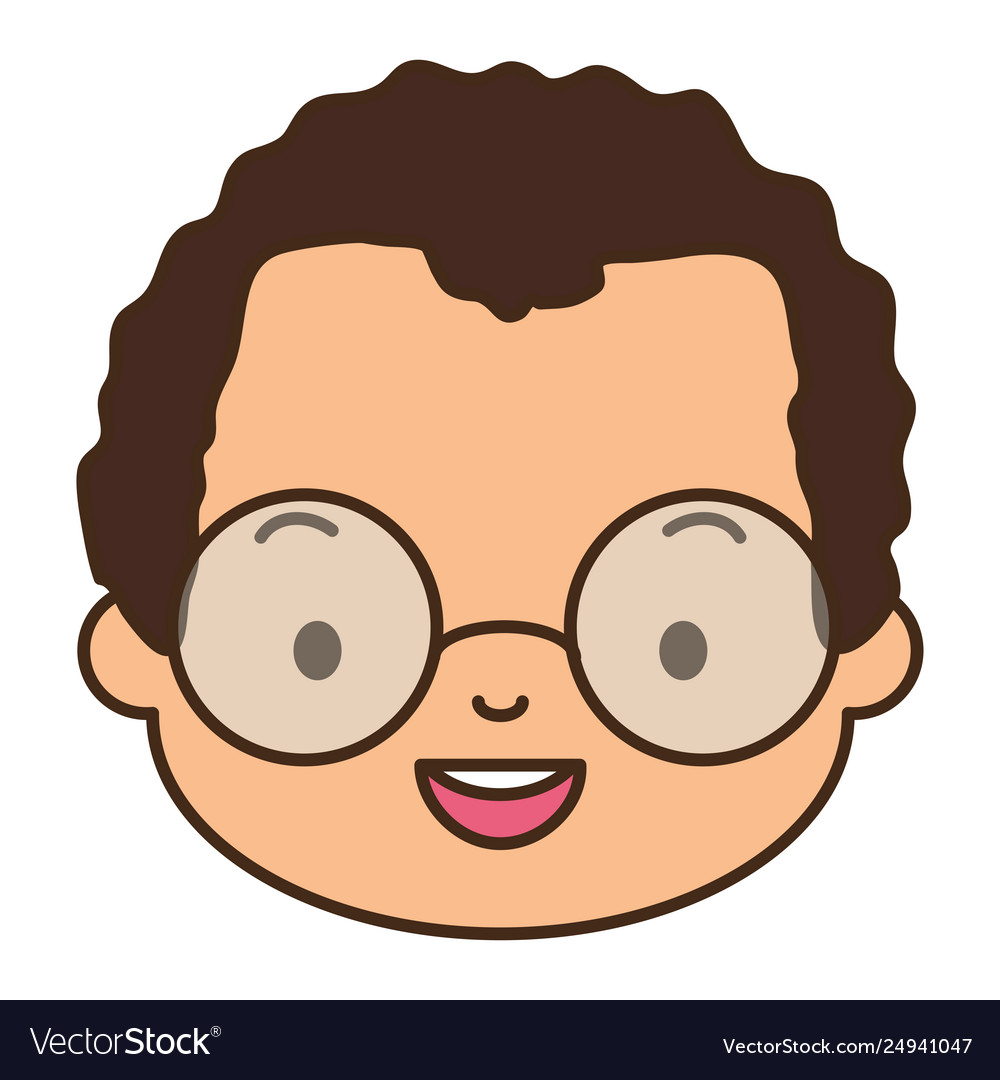 Smiling mans face Royalty Free Vector Image - VectorStock