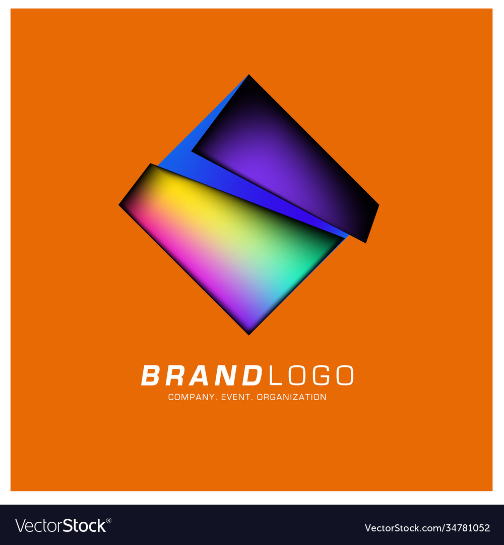 Geometric Logo Design Royalty Free Vector Image