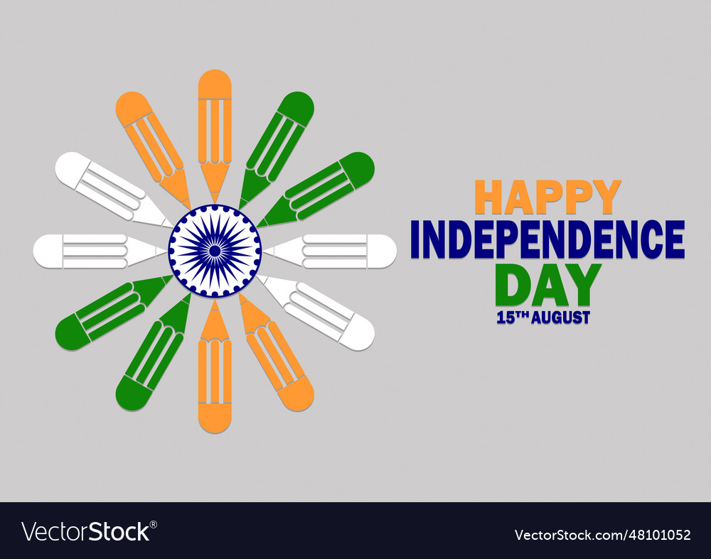 Happy independence day Royalty Free Vector Image