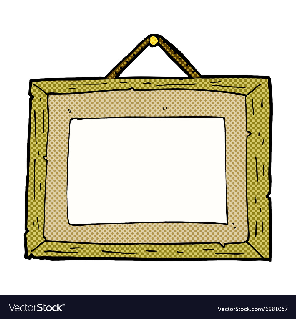 Comic cartoon picture frame Royalty Free Vector Image