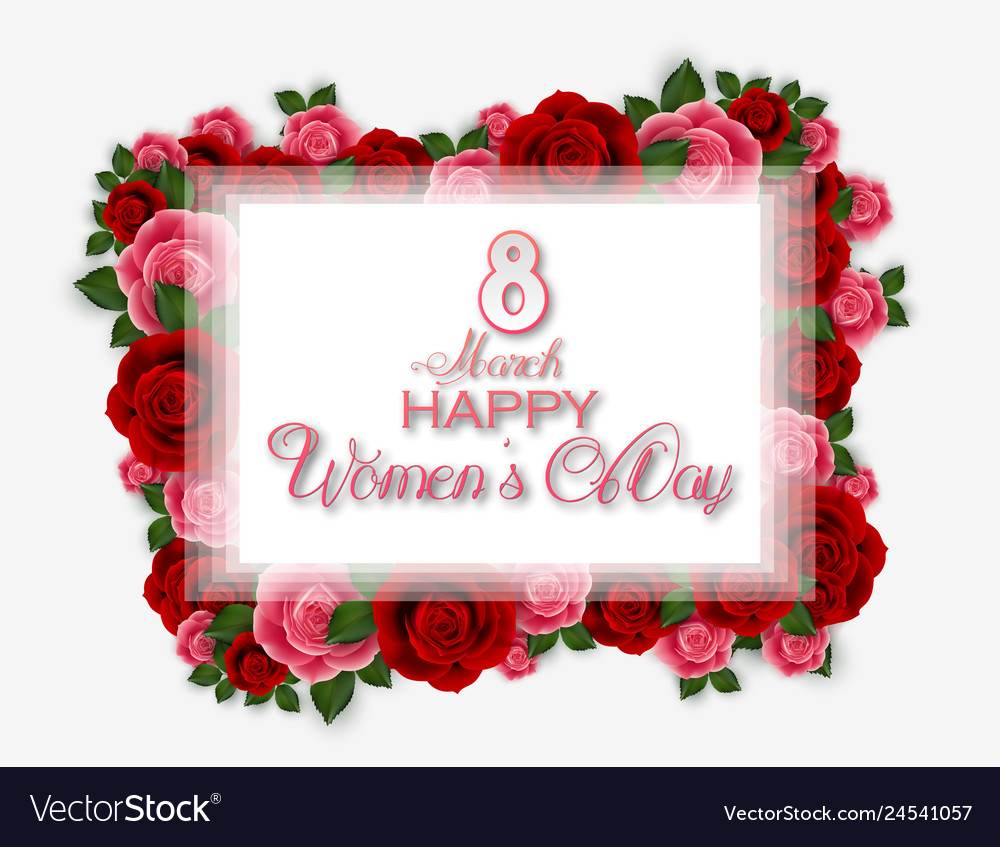 International Happy Womens Day On White Background 3395