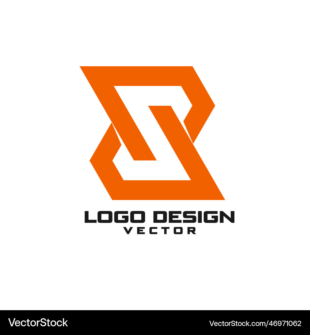 S logo design Royalty Free Vector Image - VectorStock