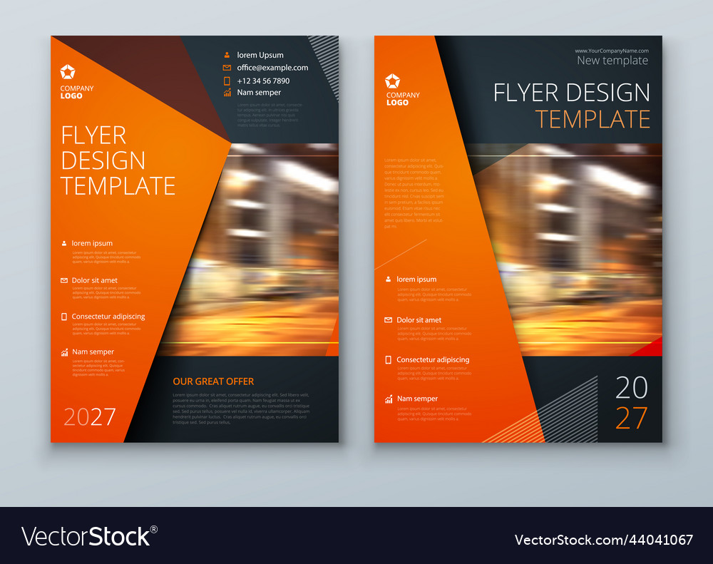 Brochure template layout design corporate Vector Image