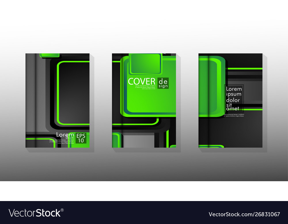 Collection book cover backgrounds Royalty Free Vector Image