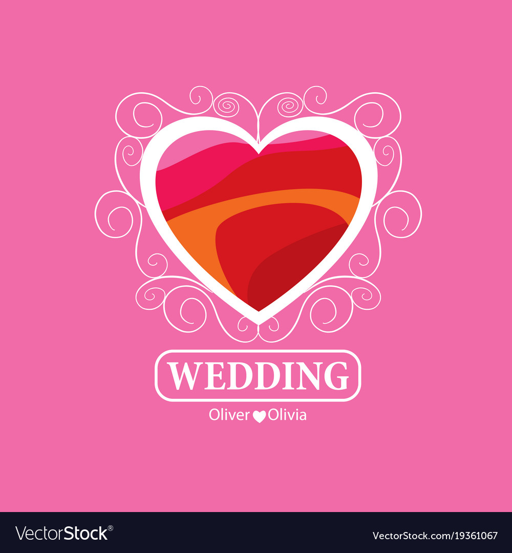 Logo wedding Royalty Free Vector Image - VectorStock