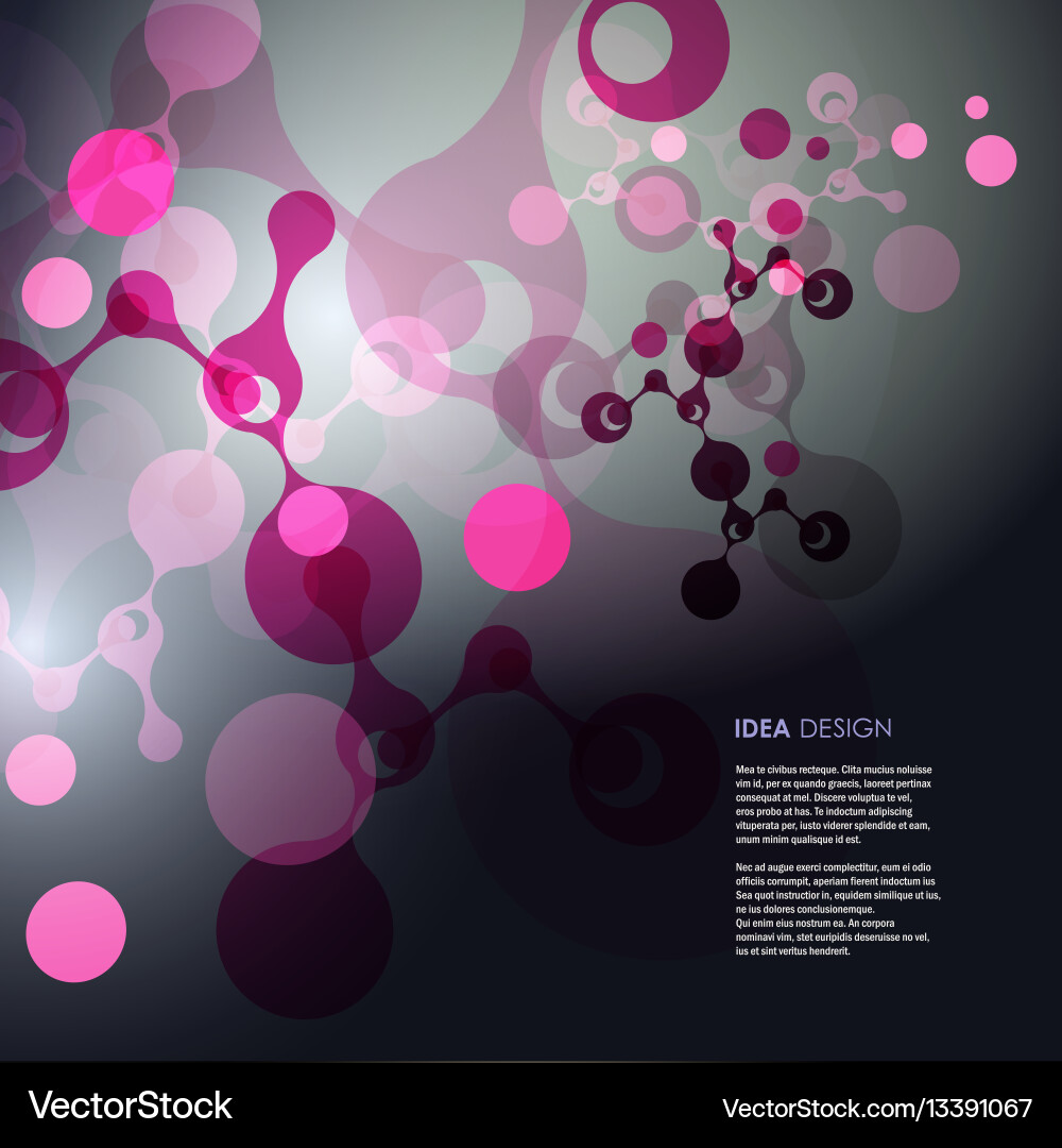 Molecules background Royalty Free Vector Image