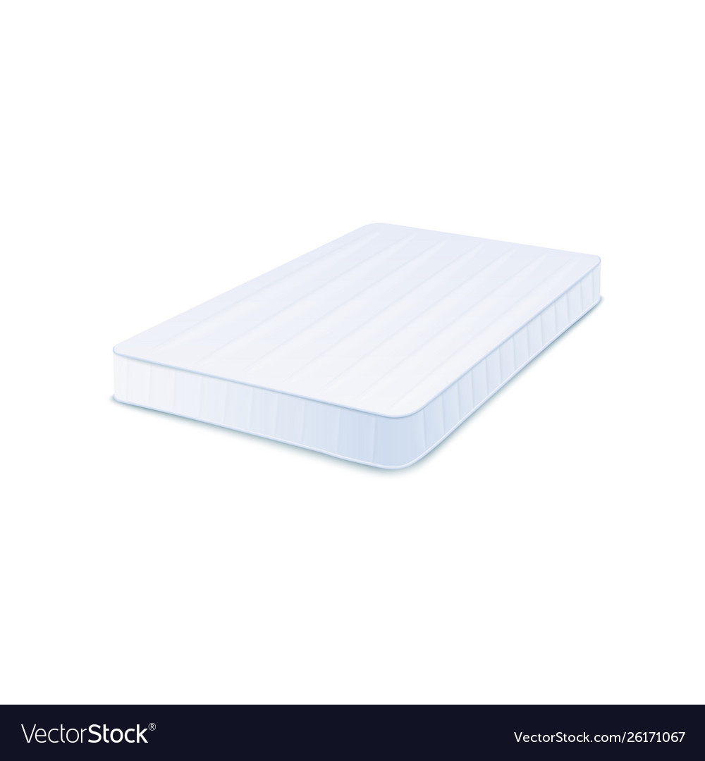 Orthopedic clean mattress 3d Royalty Free Vector Image