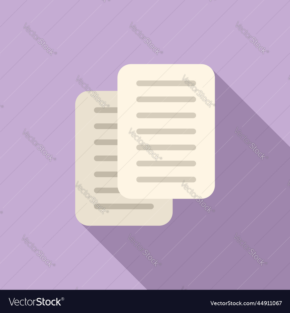Paper digital icon flat window interface Vector Image