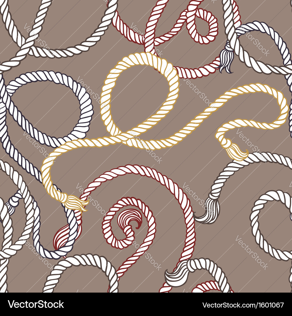 Patterns With Rops Seamless pattern with ropes Royalty Free Vector Image