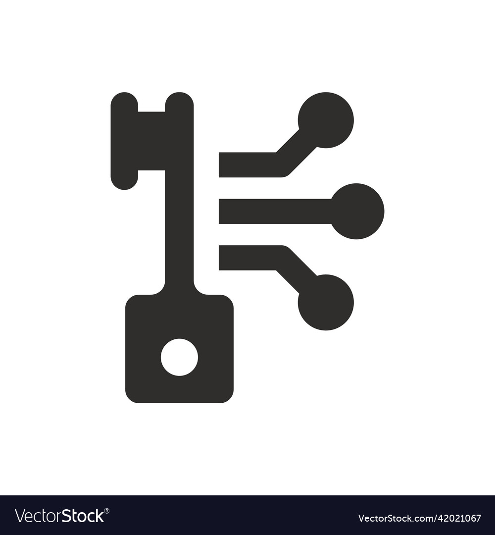 Secure data icon on white background Royalty Free Vector