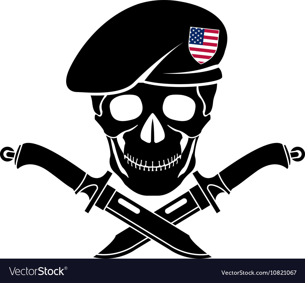 Sign special forces usa Royalty Free Vector Image