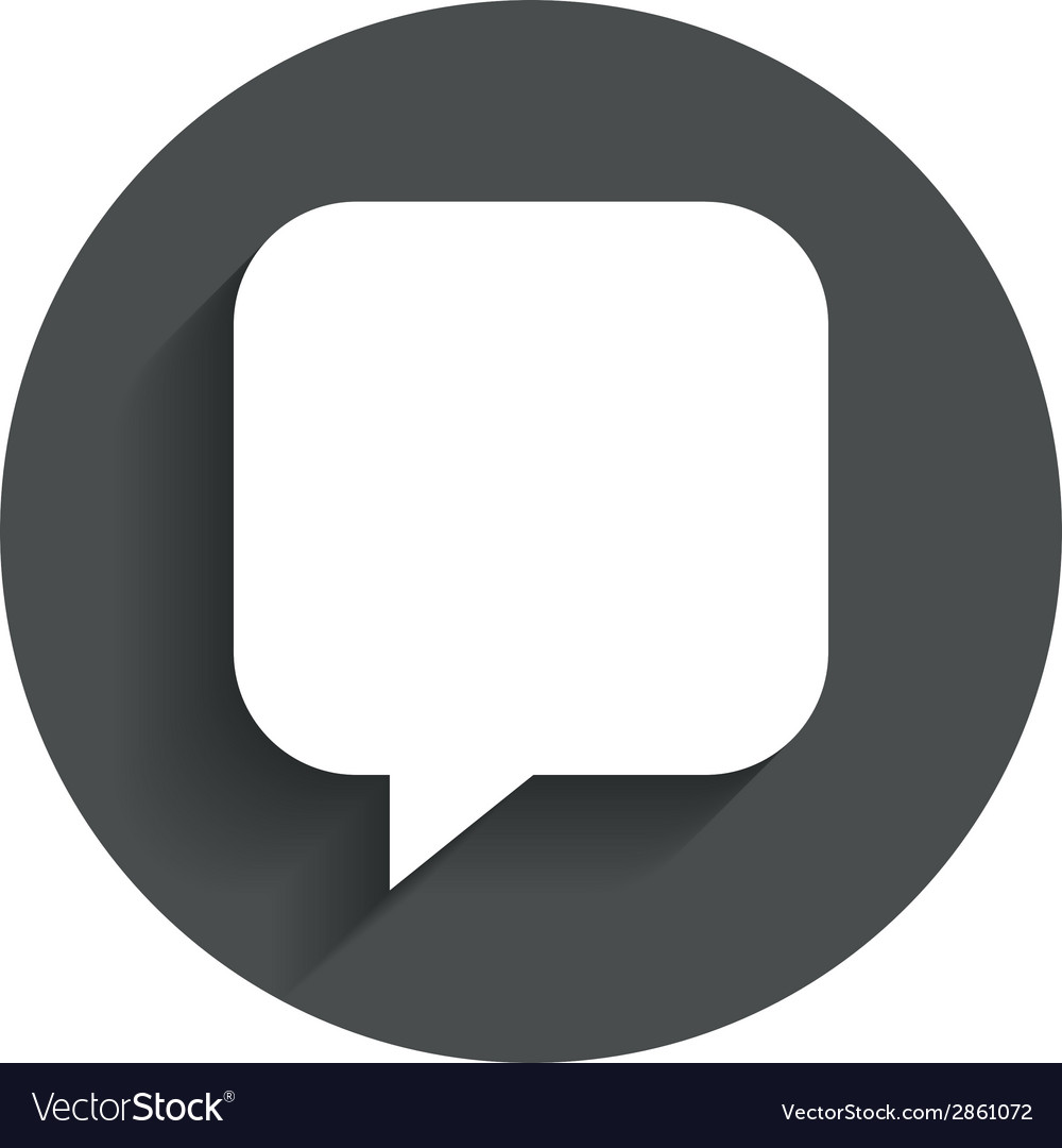 Chat sign icon speech bubble symbol Royalty Free Vector