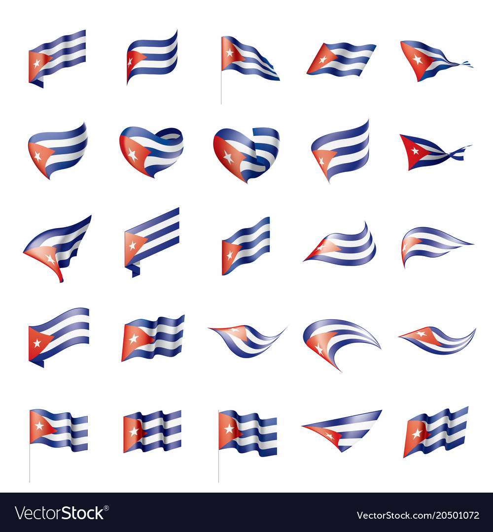 Cuba flag Royalty Free Vector Image - VectorStock