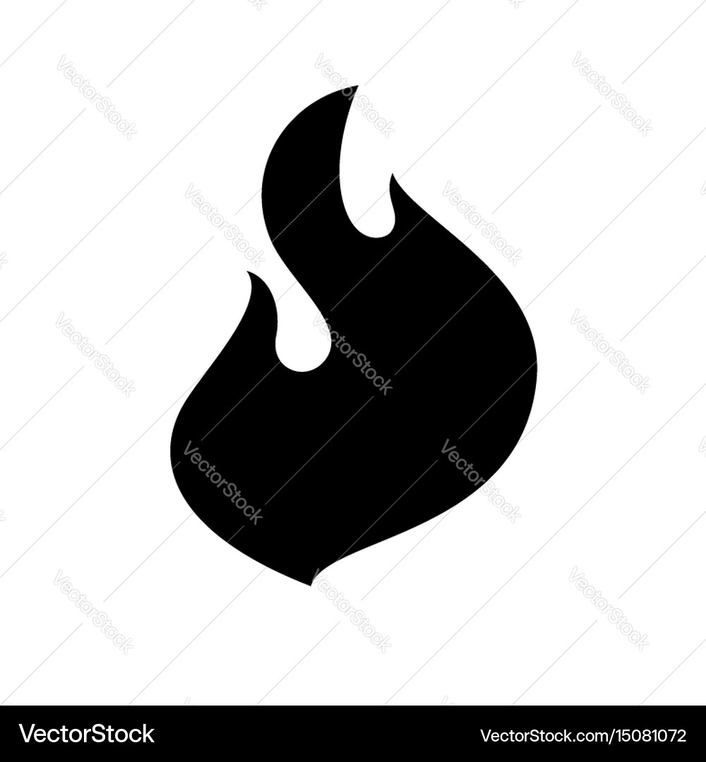 Fire flame icon Royalty Free Vector Image - VectorStock