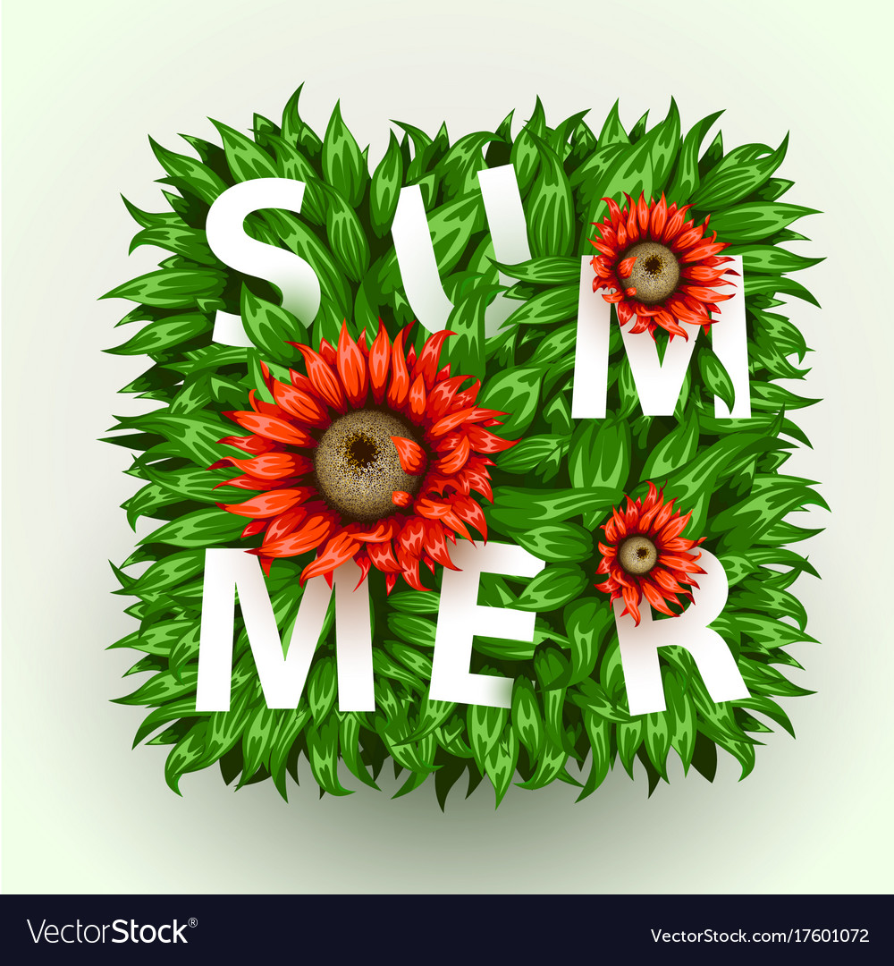 Realistic Beautiful Flower Frame Red