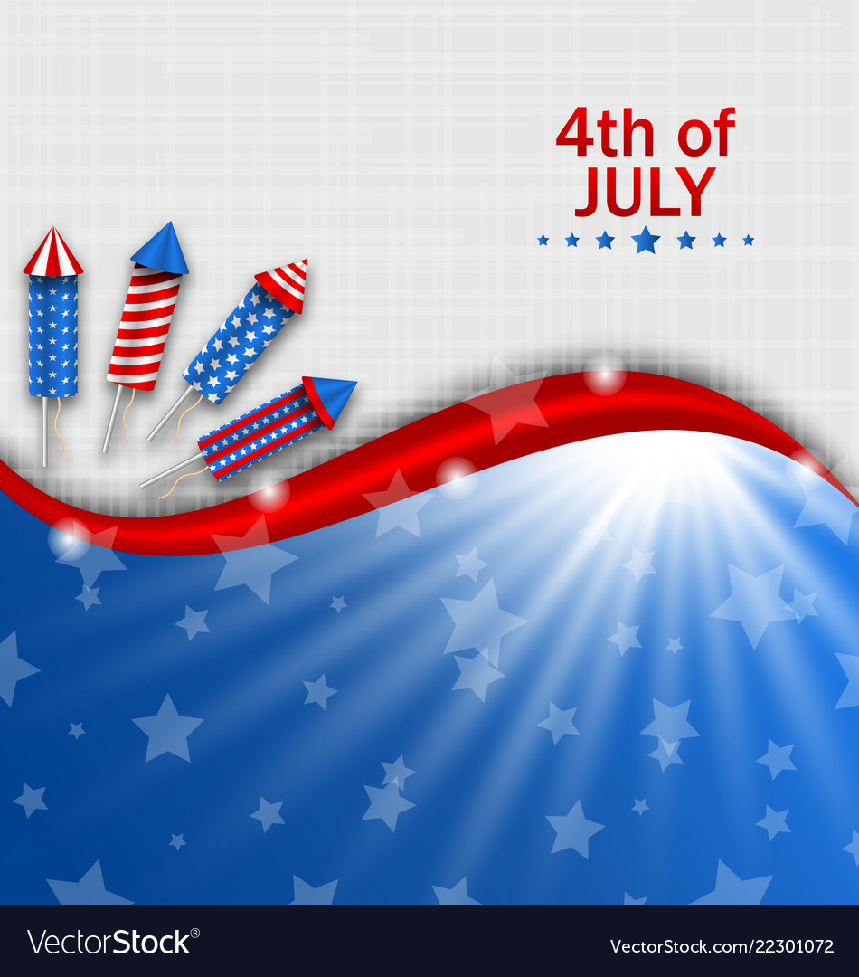 Usa wallpaper for independence day traditional vector image Usa wallpaper for independence day traditional