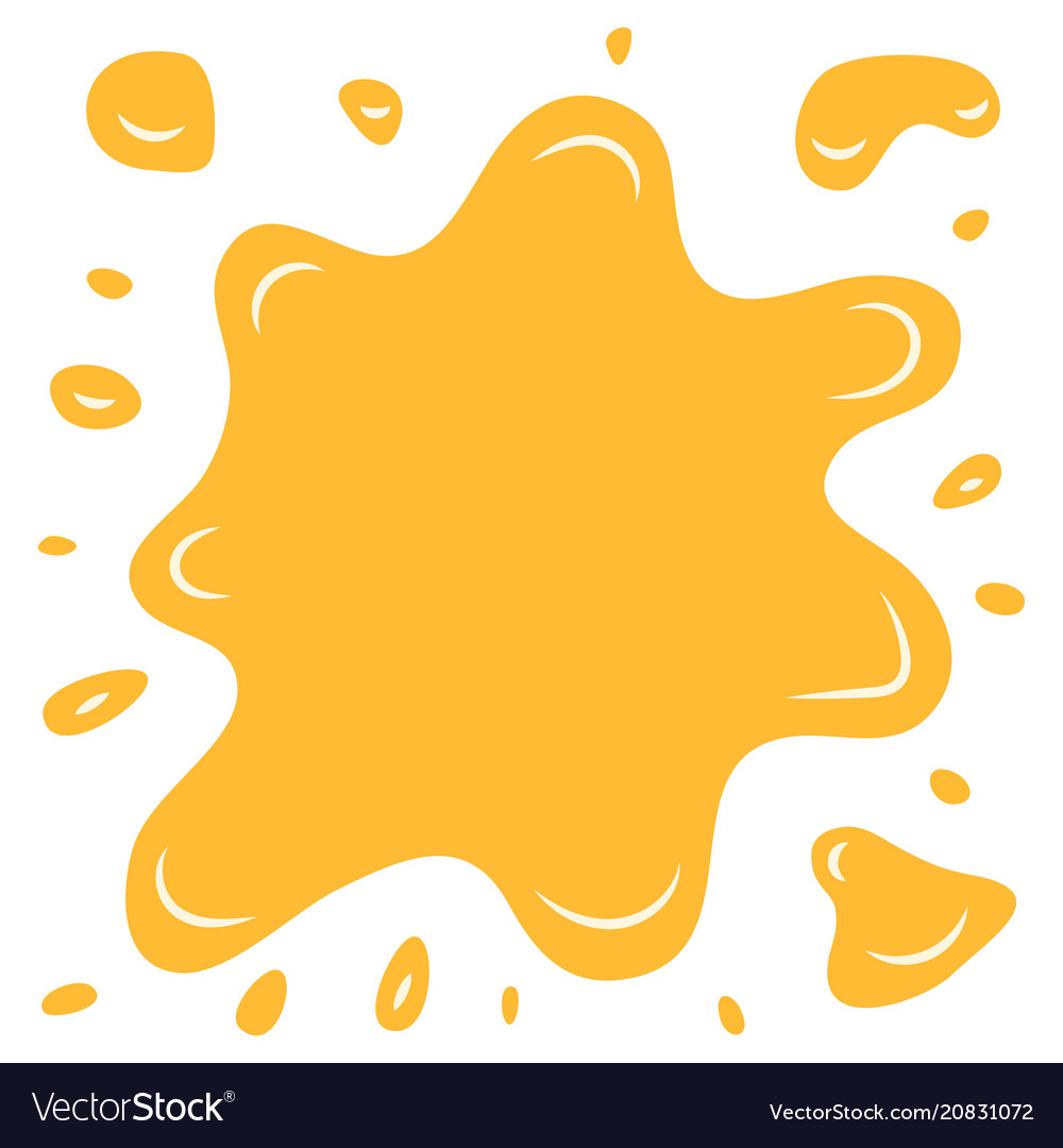 Yellow splash on a white background Royalty Free Vector