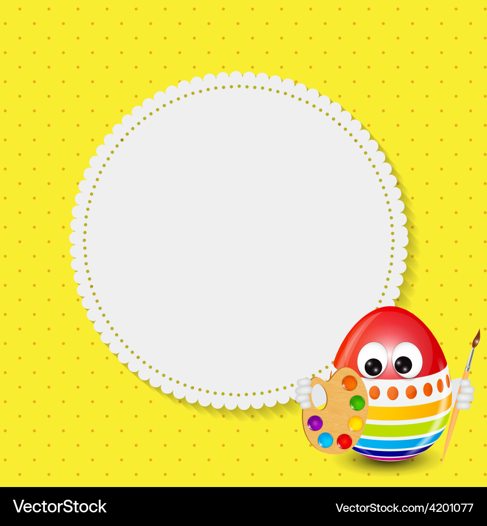 Beautiful easter egg background Royalty Free Vector Image