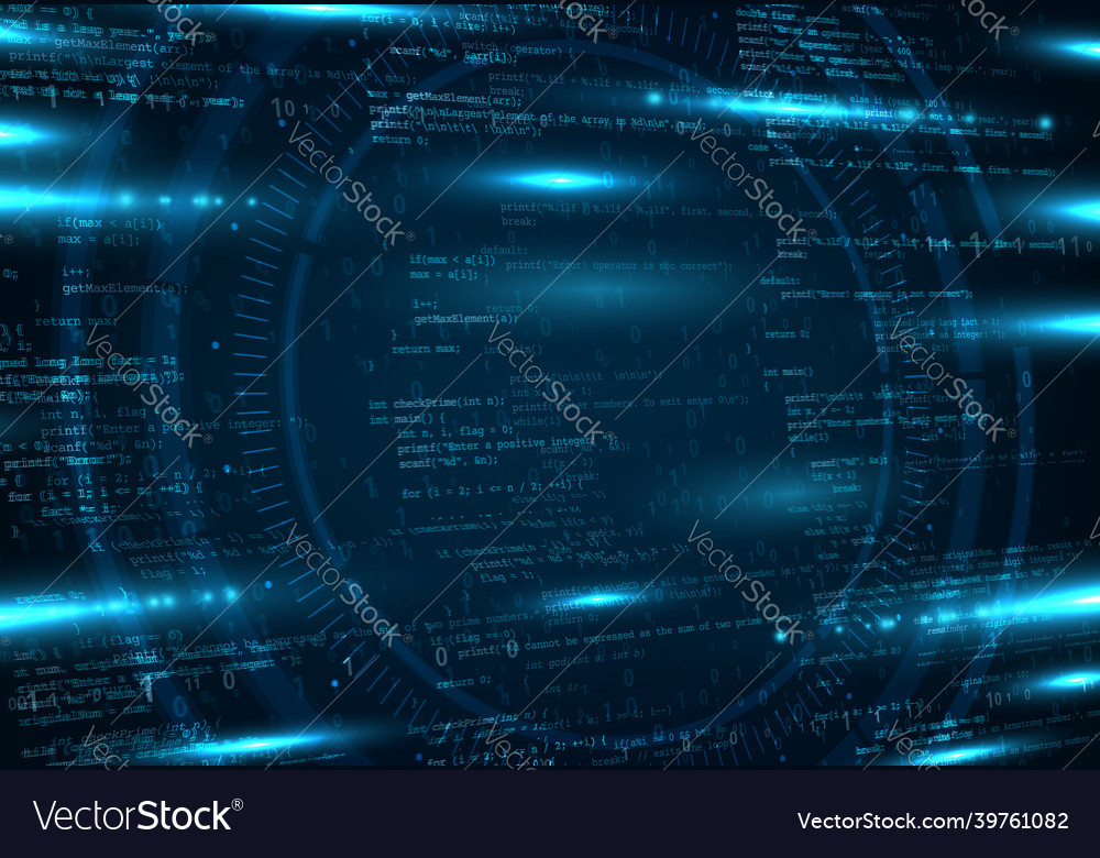 Cloud network storage and programming background Vector Image
