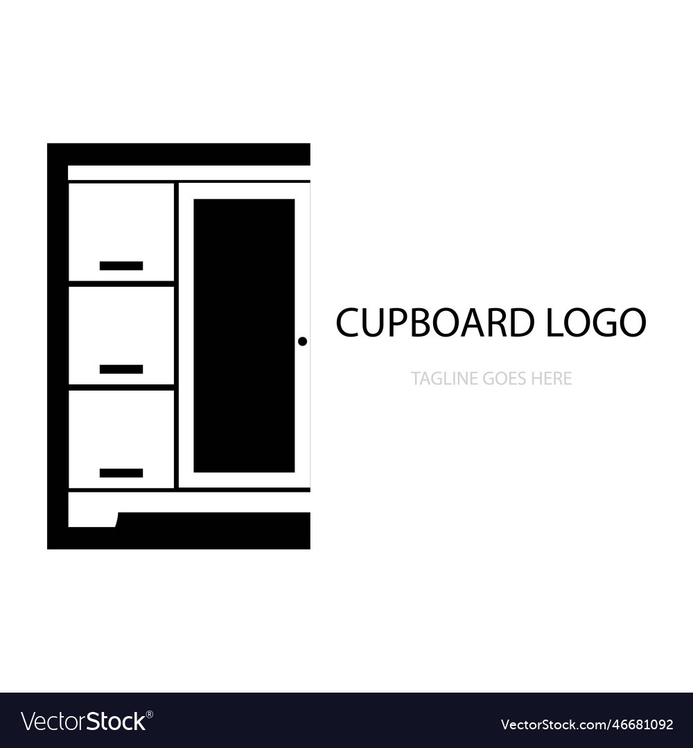 Cupboard logo Royalty Free Vector Image VectorStock