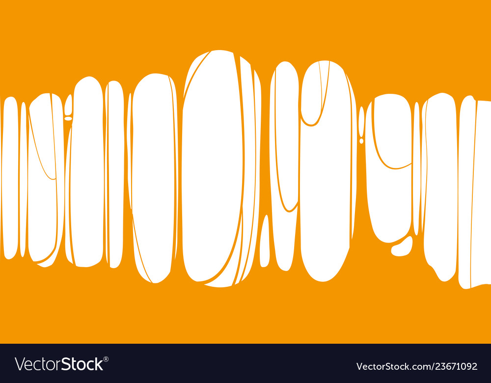 Slime sticky orange banner spittle snot frame Vector Image
