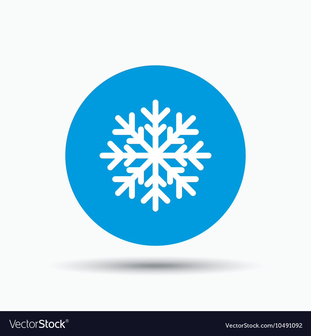 Snowflake icon air conditioning sign