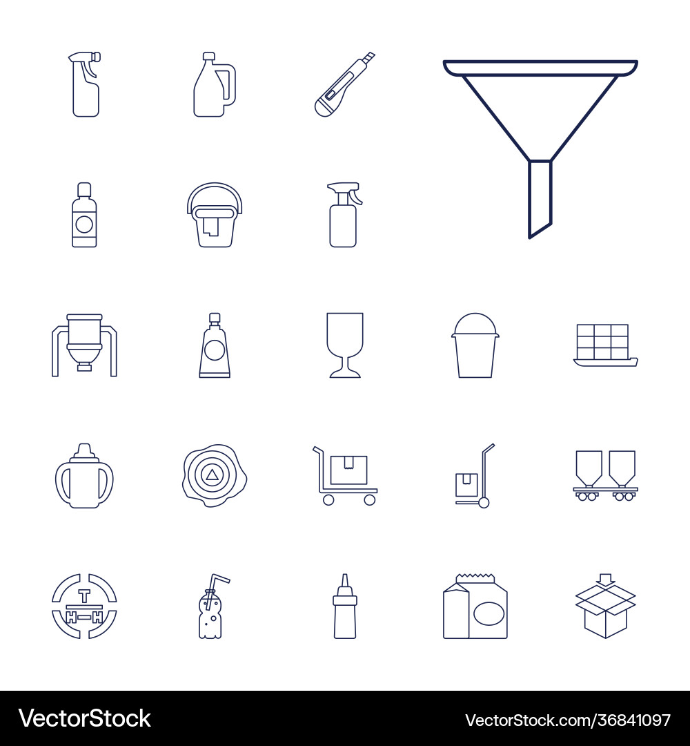 Container icons Royalty Free Vector Image - VectorStock