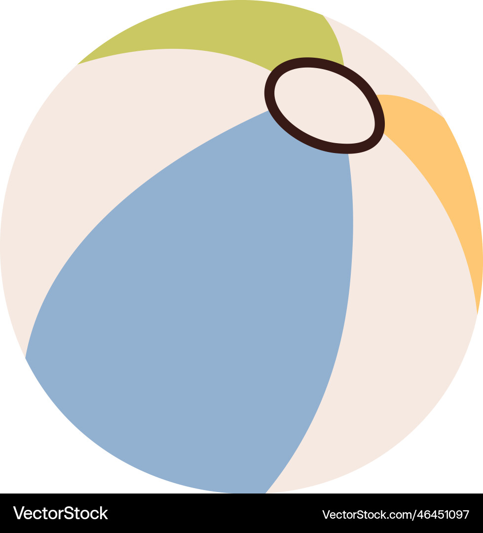Vector Inflatable Ball Inflatable beach ball Royalty Free Vector Image