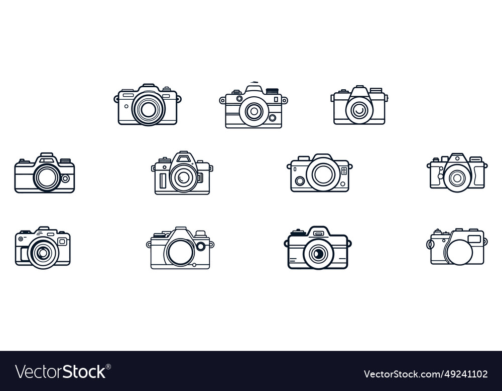 Lens and aperture Royalty Free Vector Image - VectorStock