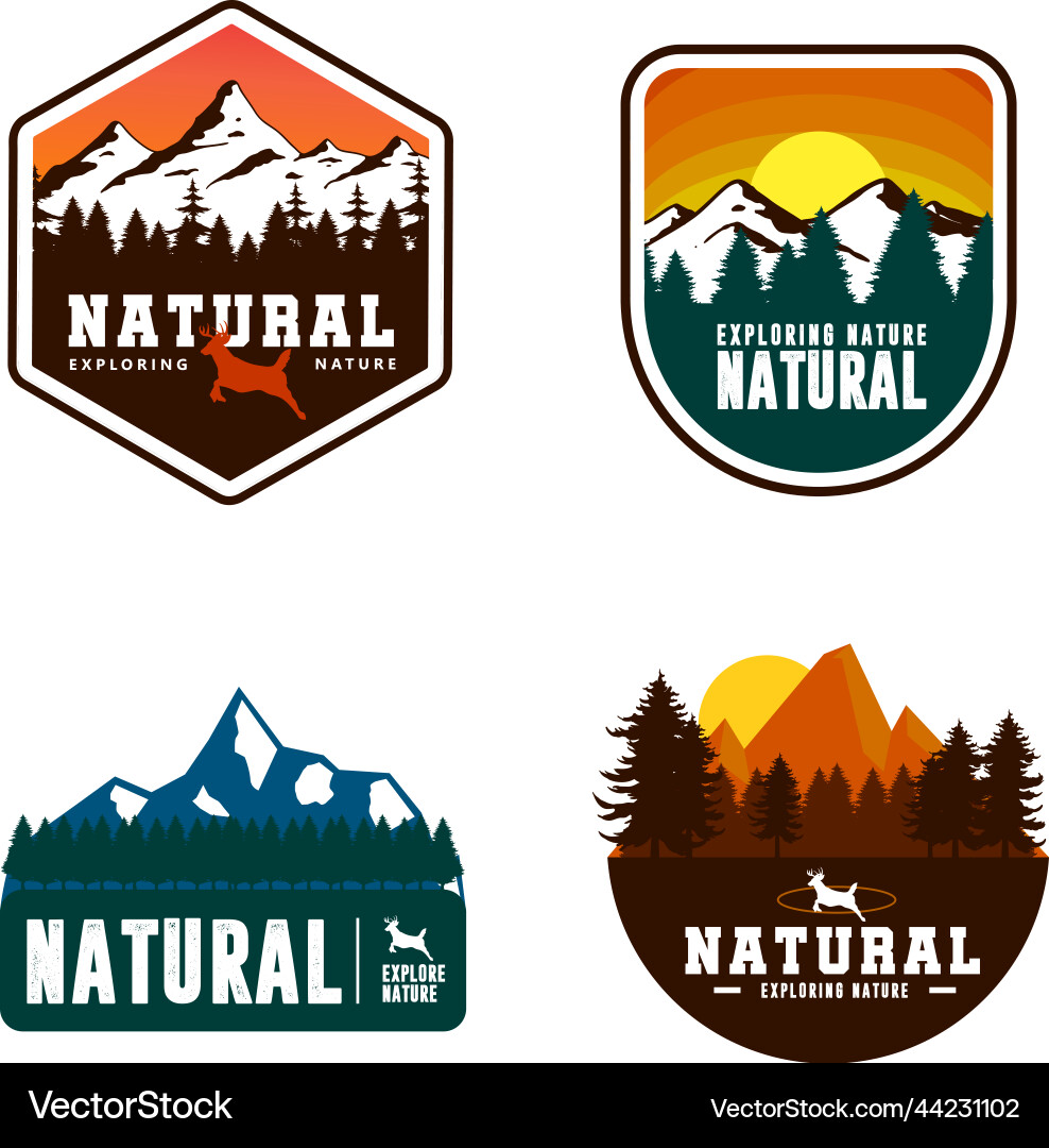 Mountain logo Royalty Free Vector Image - VectorStock