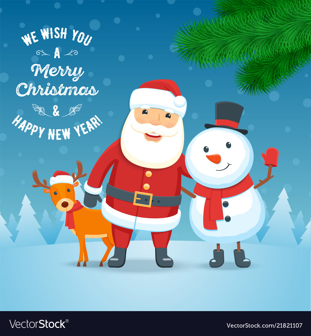 Christmas holiday greeting card 01 Royalty Free Vector Image