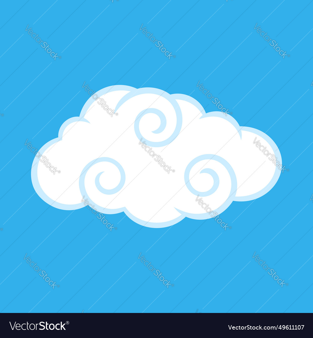 Cloud icon Royalty Free Vector Image - VectorStock