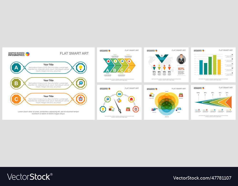 Colorful analysis or banking concept infographic Vector Image